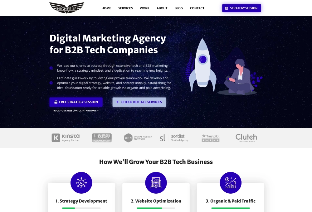 HigherUp Website