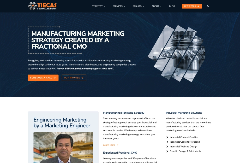 Tiecas Website