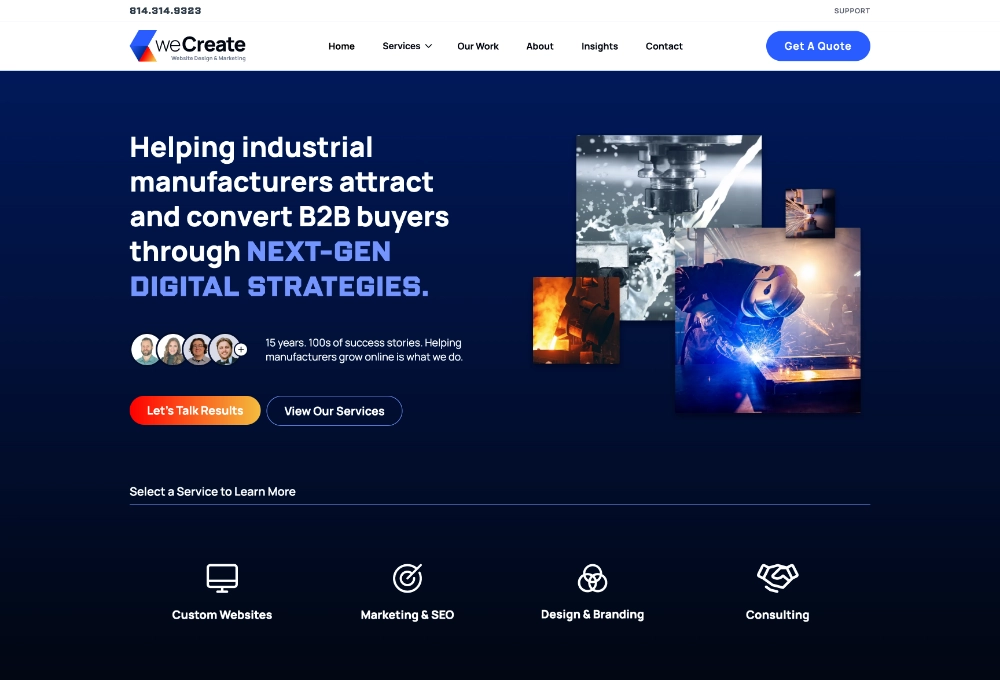 weCreate Website Design & Marketing Website